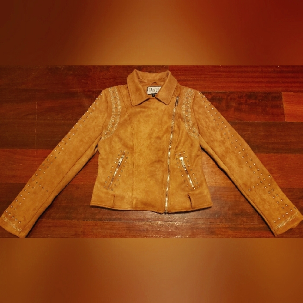 Suede Studded Leather Jacket